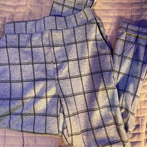 grey & black jogger style pants